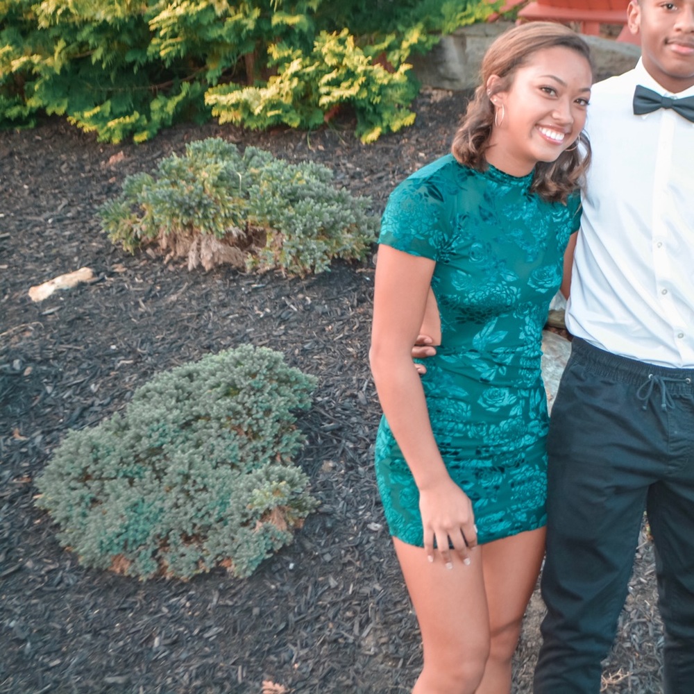Green hoco dress